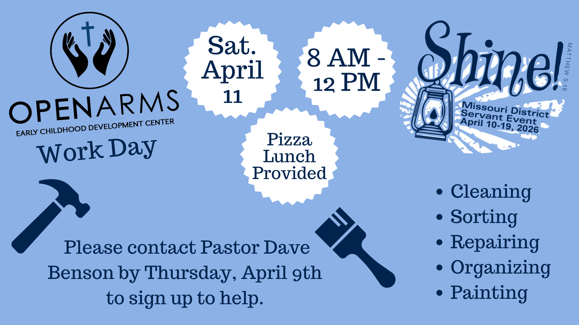 Featured image for “Work Day at Open Arms Early Childcare Center”